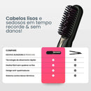 Escova Alisadora Profissional PureGlam - ( MEGA PROMOÇÃO ) Compre 1 Leve 2  (só hoje) + brindes