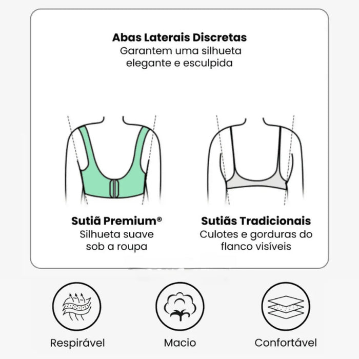 Sutiã Modelador Lux Comfort Sem Costura - Sustentação e Conforto [COMPRE 1 LEVE 2]