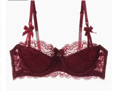 Sutiã fino de renda sexy feminino com armação plus size (Ultimas Unidades)