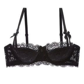 Sutiã fino de renda sexy feminino com armação plus size (Ultimas Unidades)