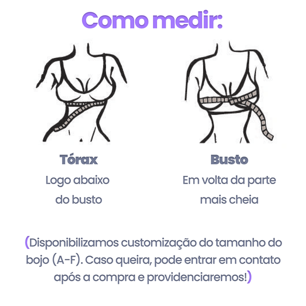 Sutiã Tomara que Caia Aurea Comfort - Anti-estria e sem Alças [COMPRE 1 LEVE 2]